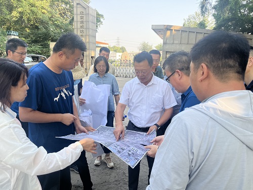 局领导调研检查温榆河公园二期和公园配套市政道路建设工作